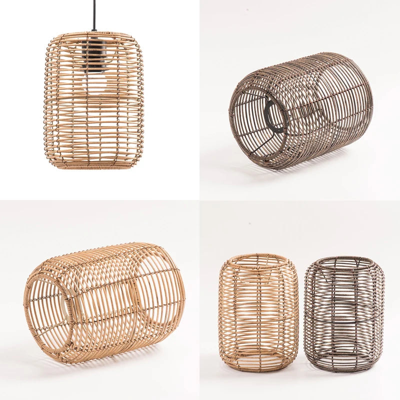 Rattan Glow Pendant Lights